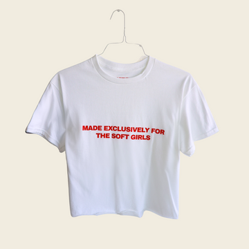 For Soft Girls | Heavy Weight Cut Tee